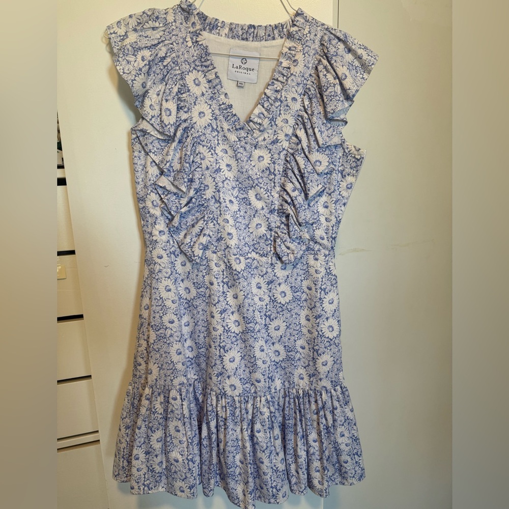 LaRoque Blue Floral Mini Dress - Dolly dress